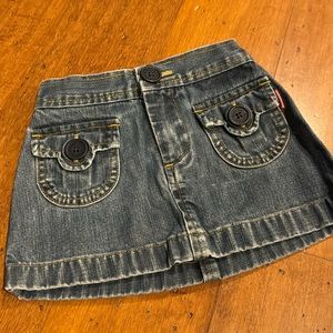 Baby gap girl 12-18 months denim jean skirt.